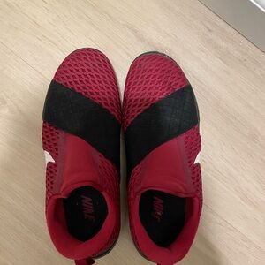 Nike  Red and Black Slip-On GymShoes